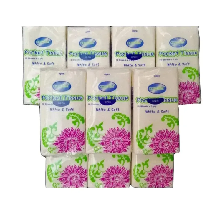 10 Packs Portable Pocket Travel Tissues Soft & Skin-Friendly for Daily Use - Image 2