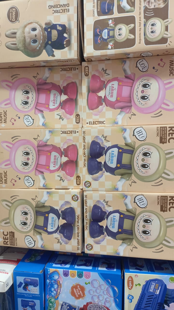 Doll Battery Operated Dancing labubu Toy with Light and Sound LABUBU Talking and Speech Repeatin - Image 4