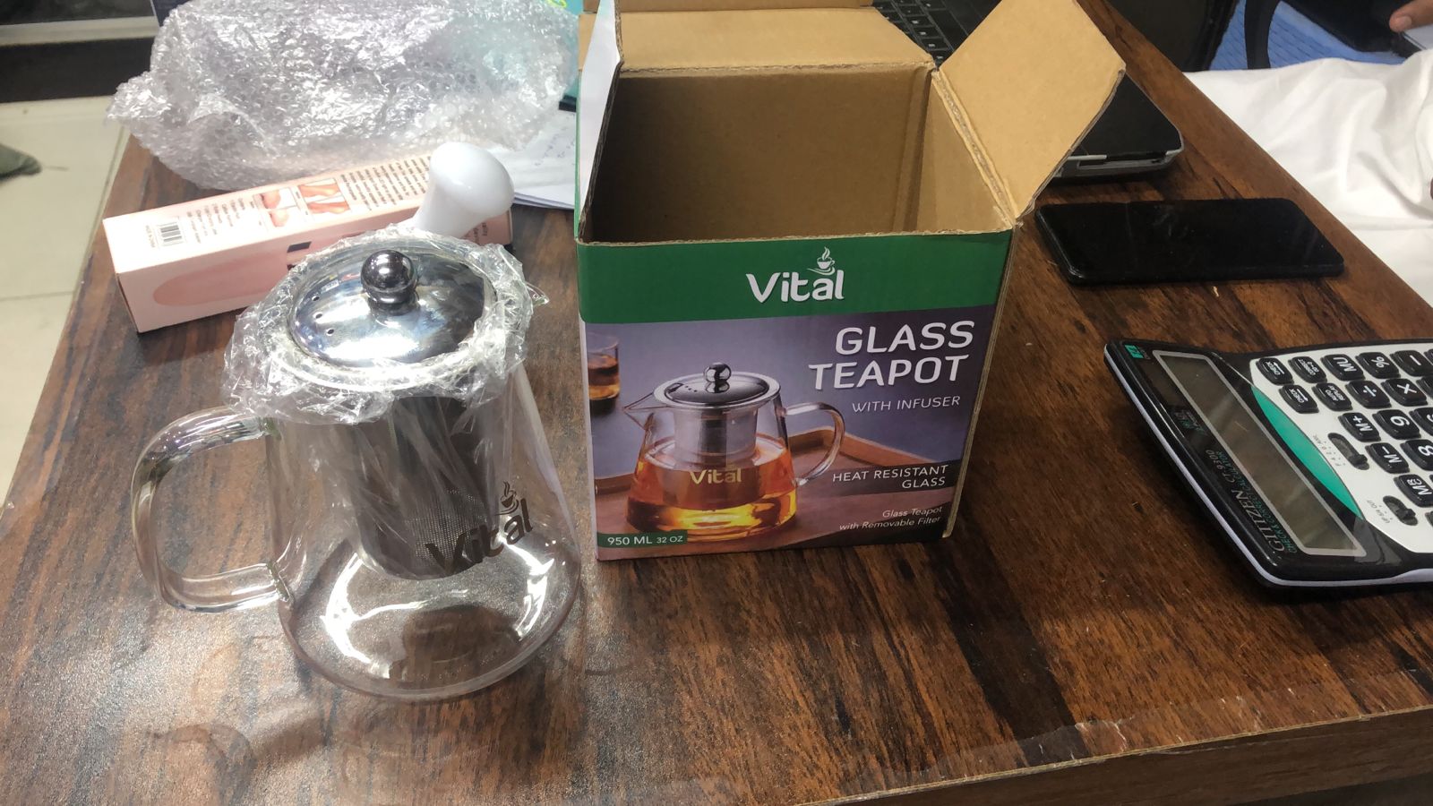 Infuser Glass Tea Jug with Stainless Steel Filter Premium Hot & Cold Brewer for Tea, Detox Water & Herbal Drinks - Image 4