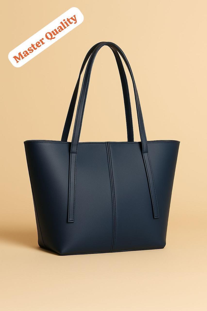 Womens Leather Tote Bag With Zipper Pocket Master Quality Stylish And Durable Fashion Accessory - Image 2