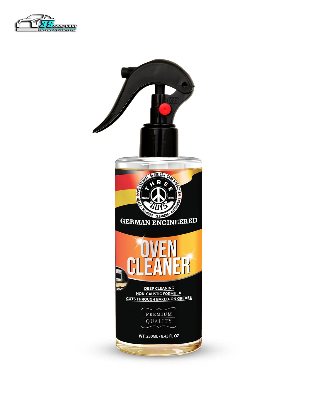Oven Cleaner Heavy-Duty Grease & Spill Remover | THREE GUYS - German Engineered (250)