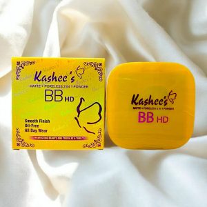 Kashees BB HD Matte And Poreless 2 In 1 Face Powder  Smooth Finish, Oil Free, Long Lasting All Day Wear Compact Powder For Flawless Skin