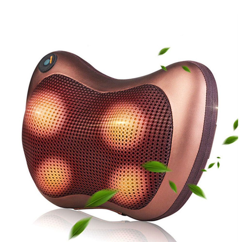 Car Head Massage Pillow Relax Vibrator Electric Shoulder Back Heating Kneading Infrared therapy shiatsu Neck Massager - Image 2
