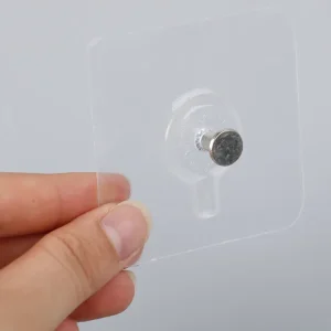 (1pcs) Adhesive Screw Sticker Hook Heavy Duty Stick on Door Nail Free Screw Non-Trace No Drilling Nail Self Waterproof Adhesive Hanging Nails Hooks Holders Multifunctional Use