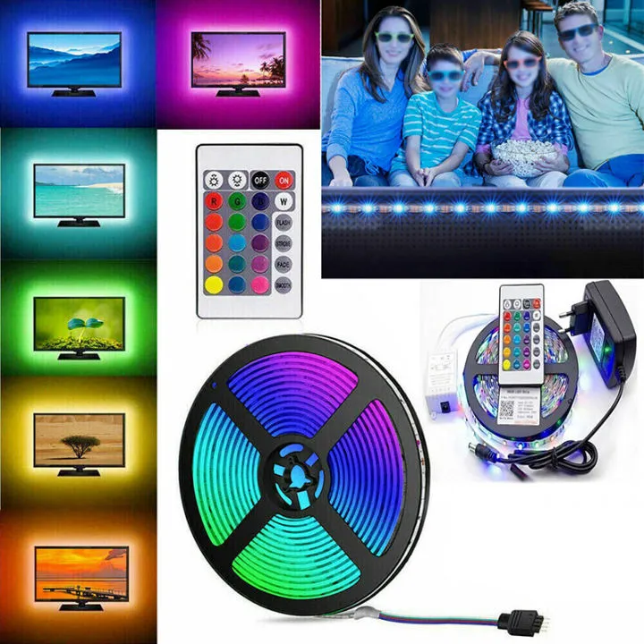RGB LED Strip Lights 5m WiFi Smart LED Light Strip Compatible with Alexa,Google Home Controlled by Smart APP - Music Sync LED Lights for Bedroom Decor, Room Decor, Children's Room - 5 M - Image 2