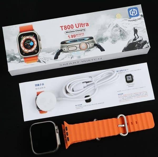 T800 Ultra Smart Watch Random Color) - Image 3