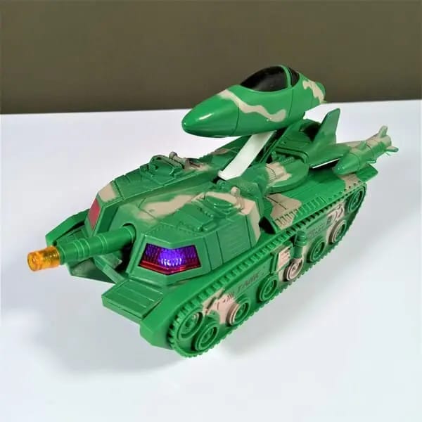 2?in?1 Military Aircraft & Tank Toy | Transformable Fighter Jet & Tank | Durable & Safe for Kids (random colour) - Image 4