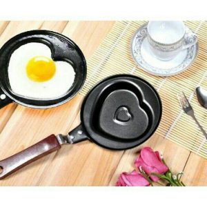Creative Mini Nonstick Egg Frying Pan  Heart, Flower, Star & Fruit Shaped Egg Mold (Random Design)