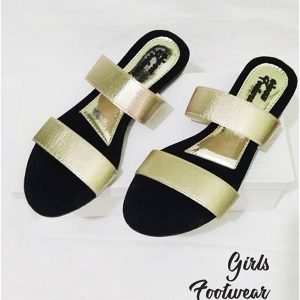 Ladies Casual & Party Wear Flat Slippers  Stylish Elastic Work Design
