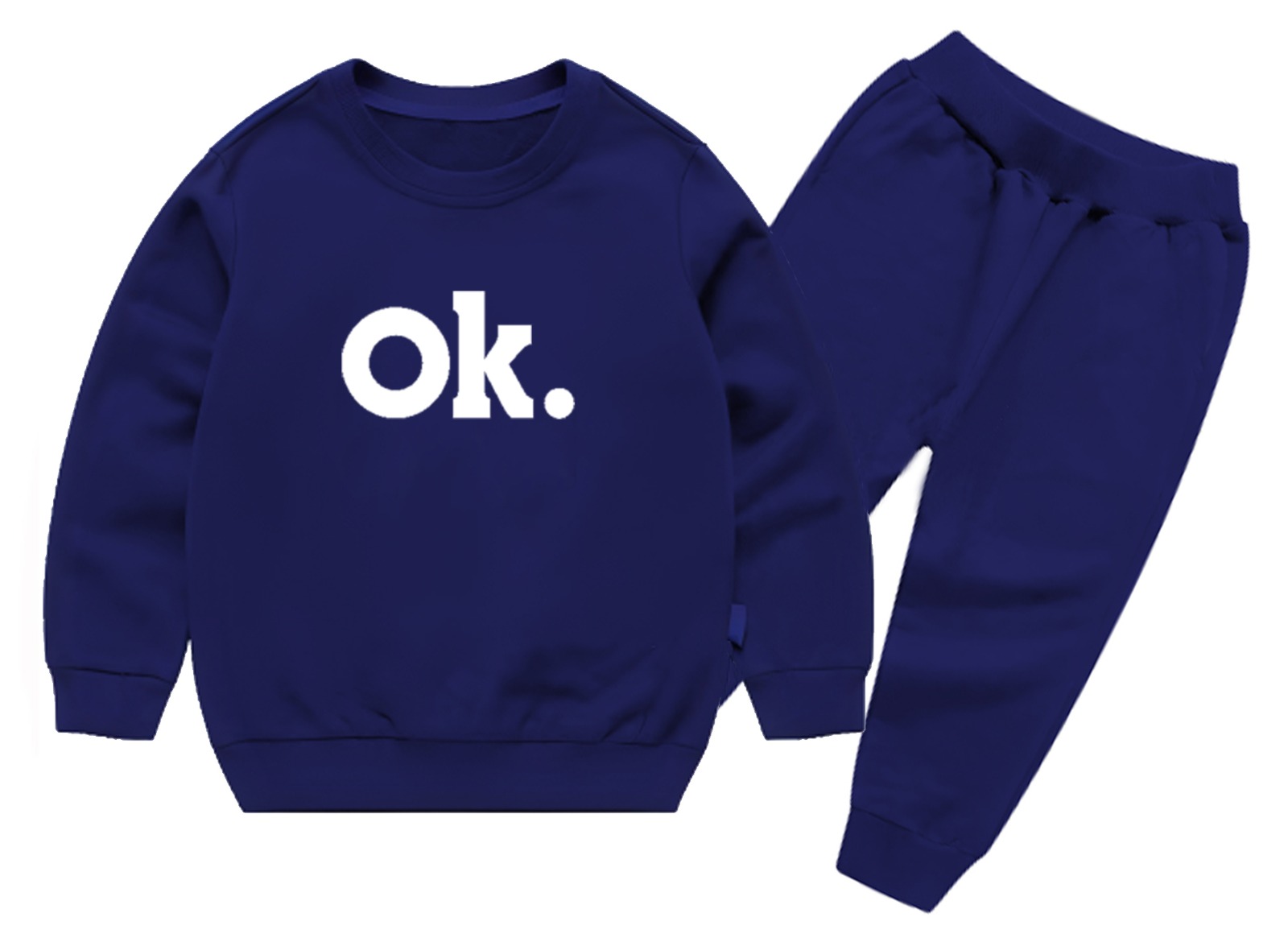 OK Printed Sweatshirt & Pajama Trouser Tracksuit for Kids | FOR BABY AND KIDS - Image 4