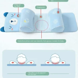 Adjustable Baby Sleeping Support Pillow Anti Roll Cushion And Neck Protection Infant Sleep Positioner | Random Colour