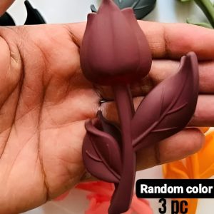 3 Pcs Hair Claw Perfect For All Hair Types Durable Abs Plastic Hair Catcher Set For Women And Girls (Random Color)