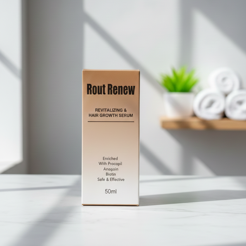 Rout Renew Revitalizing And Hair Growth Serum Nourishes - 50mlScalp Strengthens Roots Promotes Growth Smooth Texture Provides Healthy And Shiny Hair - - Image 3