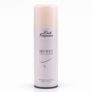 SECRET POUR FEMME Fresh Fragrance Perfumed Body Spray  Elegant Lavender & Pink Design - 200ml