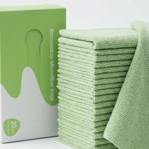 Premium Microfiber Cleaning Towel Pack of 20 Pieces Multi-Purpose Cloths for Kitchen, Car, Home & Professional Cleaning Use | Random Color