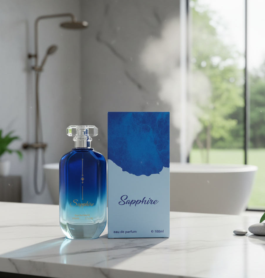 Sapphire Perfume 100ml Long-Lasting Fragrance, Elegant Scent for Daily Wear & Special Occasions - Image 2