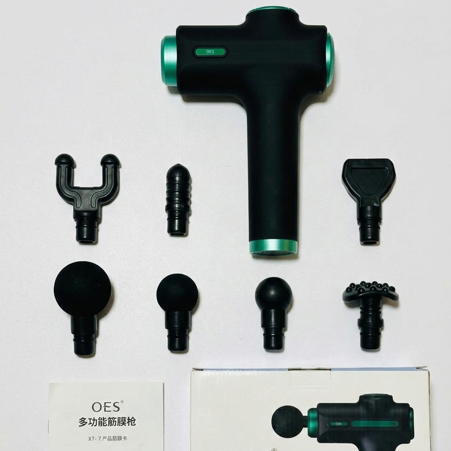 8 in 1 Multifunction Muscle Massage Gun Deep Tissue Percussion Massager with 8 Interchangeable Heads - Image 3