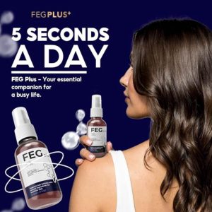 FEG PLUS Hair Growth Serum & Spray  50ml Advanced Formula for Men & Women, Stronger, Thicker Hair