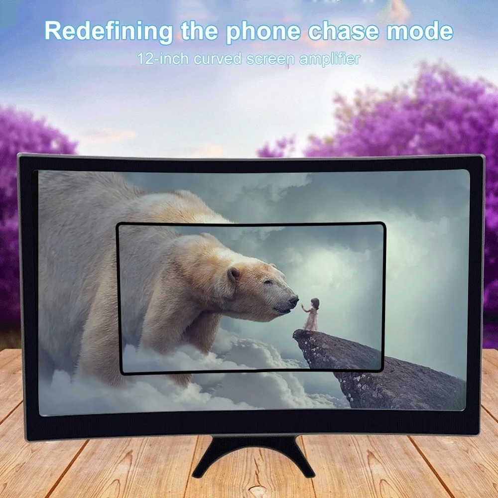 12-Inch Mobile Screen Magnifier HD Phone Display Amplifier for Movies & Gaming - Image 4
