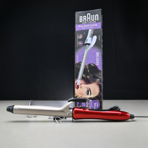 Braun Hair Curler Pro Soft Curls Ceramic Coating with 25mm barrel, Rapid Heating 200? in 30 Sec, PTC Heating Body, 35 Watt Energy-Efficient, 100-240V 50/60Hz Model BR-2425