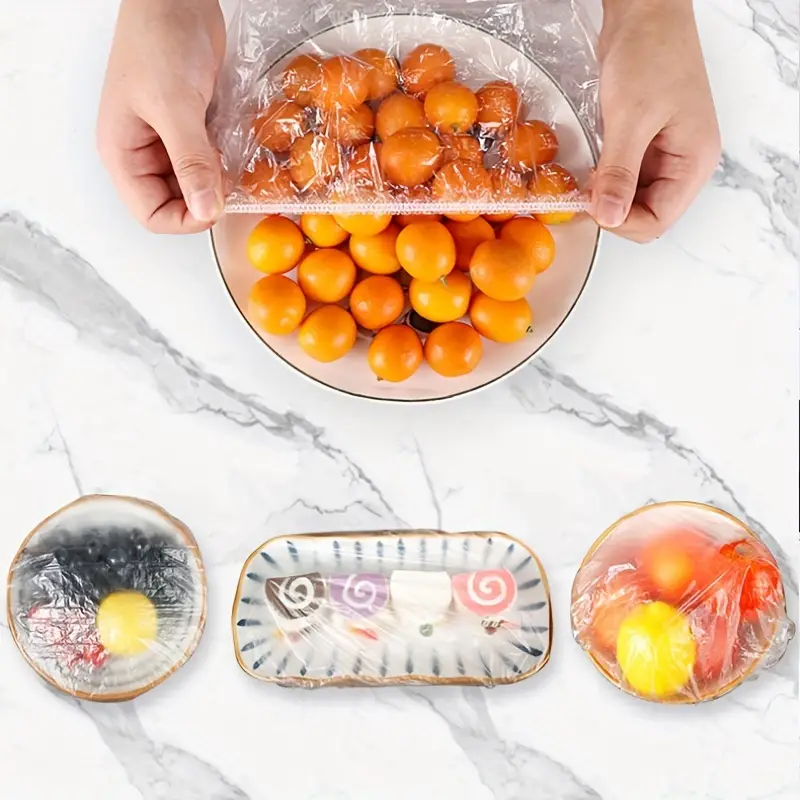 Disposable Plastic Wrap Covers Elastic Tight Food Grade Fresh Keeping Dust Proof Insect Proof Kitchen Accessories - Image 2