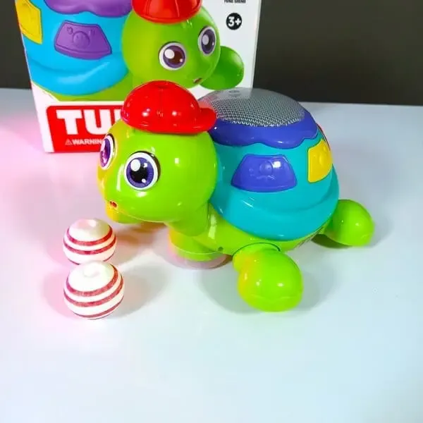 Blow the Ball Turtle Toy with Music & Lights Fun Interactive Play for Kids - Image 2
