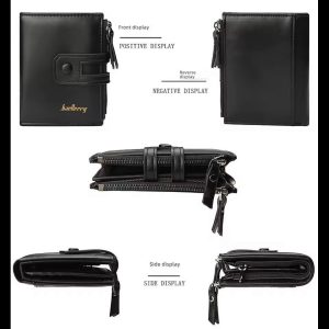 Original Buffalo Leather Trifold Wallet for Men  Premium Handcrafted Slim Bifold Card Holder Wallet