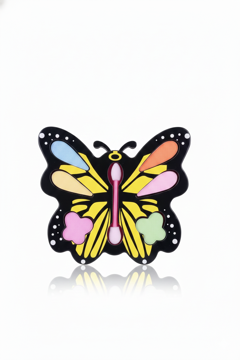 Mini Butterfly Makeup Kit for Kids Fun Pretend Play Beauty Set