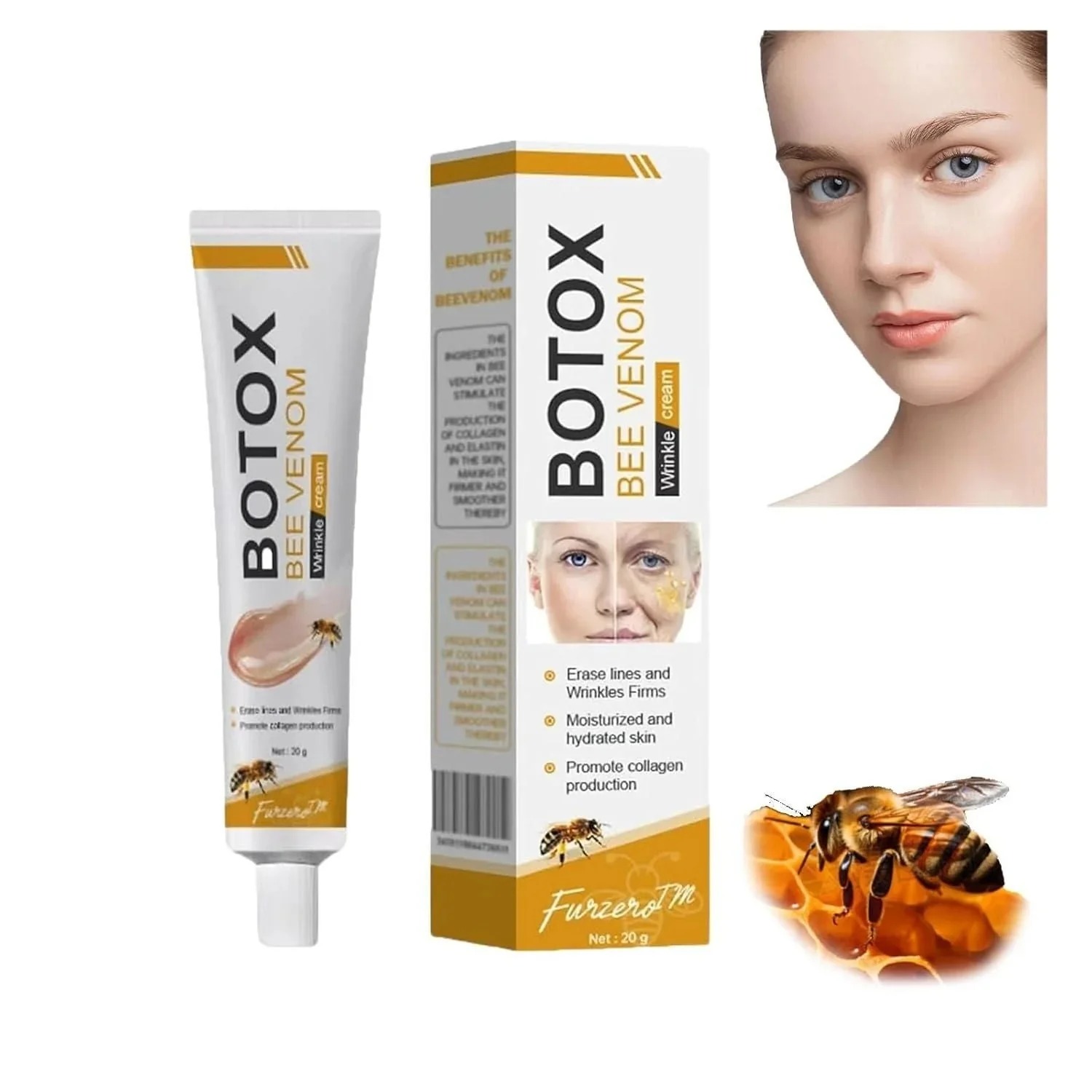 Botox Bee Venom Wrinkle Cream | Anti?Aging Moisturizer | Collagen Boost | Reduce Wrinkles & Fine Lines 30gm - Image 2