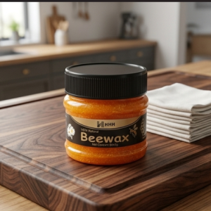 HHH 100% Natural Beewax - Premium Wood Seasoning & Furniture Polish for Restoration and Protection