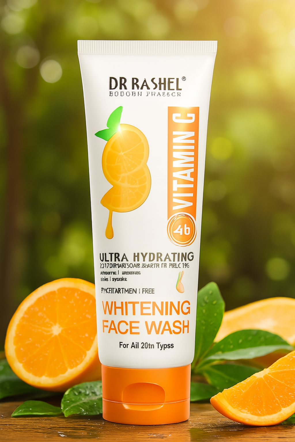 Dr Rashel Vitamin C Ultra Hydrating Whitening Face Wash Brightening & Moisturizing Cleanser, 100ml (1 Pc) - Image 2