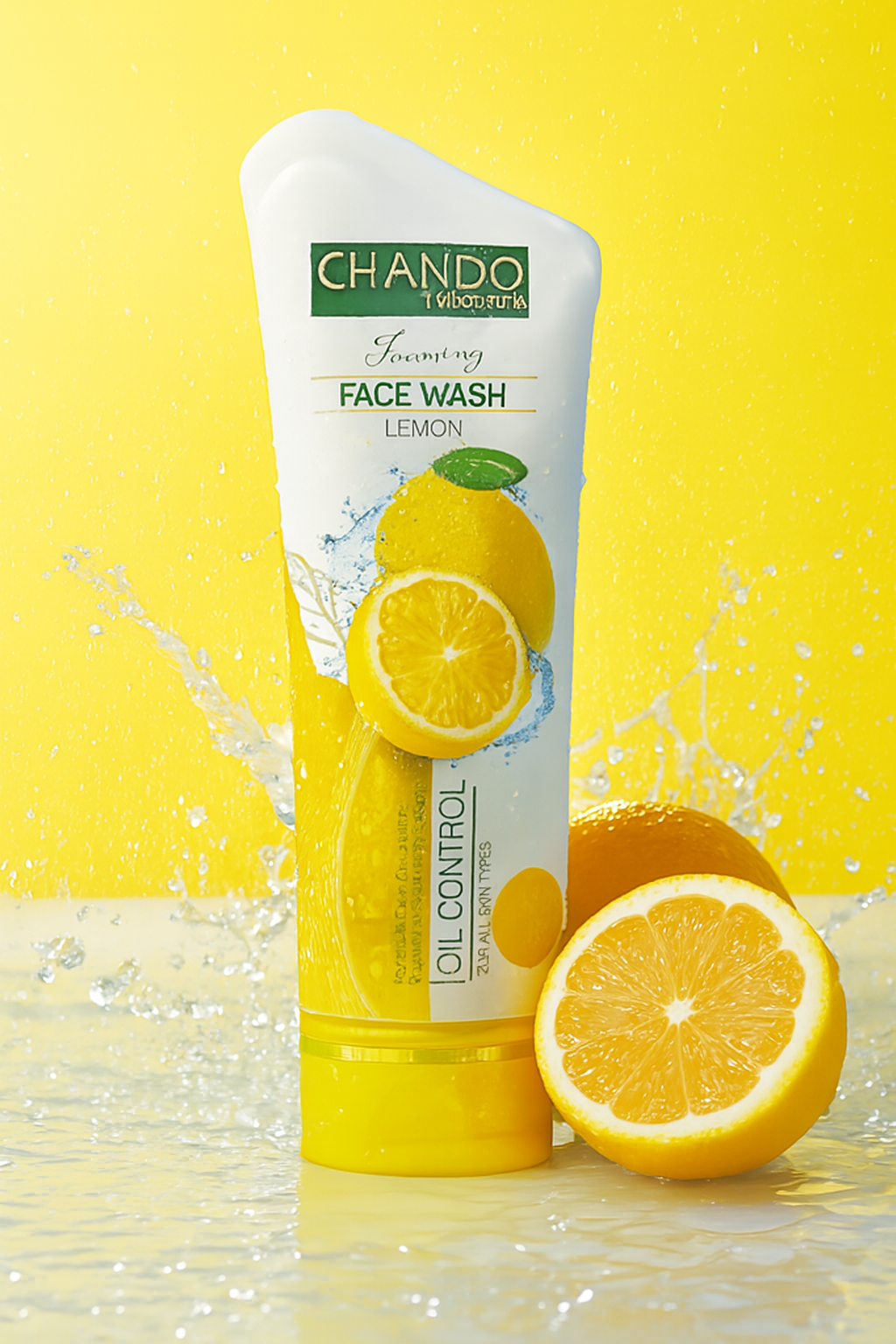 Chando Natural Foaming Face Wash Lemon Oil Control & Refreshing Cleanser for All Skin Types (100g) - Image 2