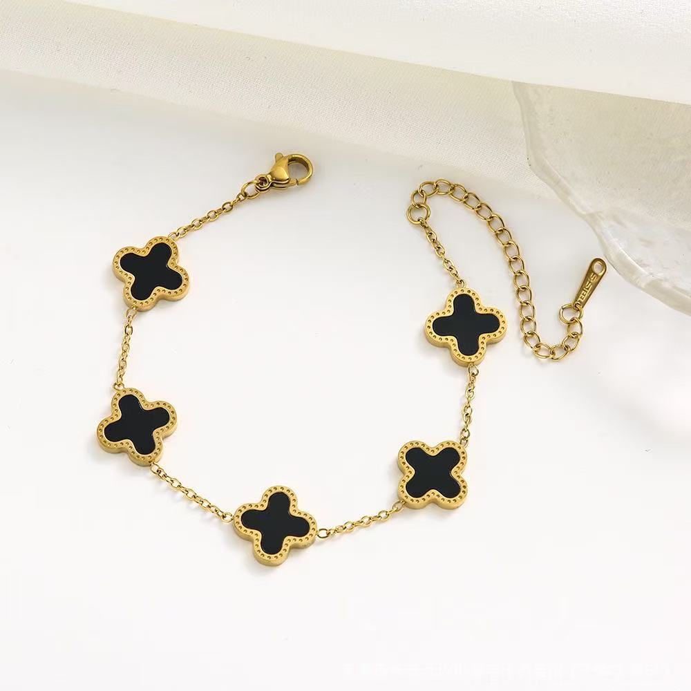 QXT-134 Clover Bracelet Stainless Steel | Elegant & Durable Accessory - Image 4