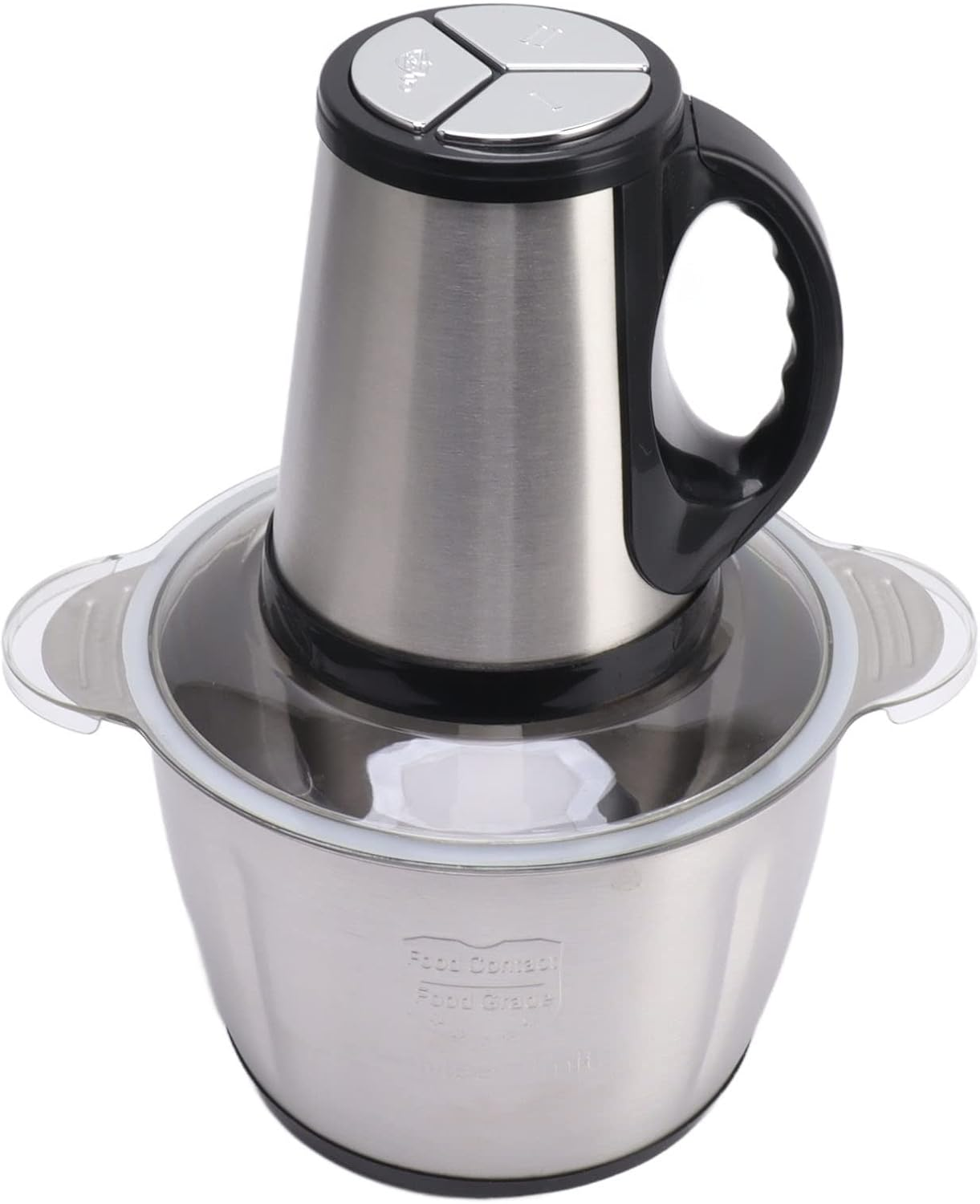 Falari 3L Electric Meat Grinder, Stainless Steel Electric Chopper for Household Use, Automatic Food Processor With 3 Speed for Meat, Vegetables, Fruit and Nuts, Detachable and Washable - Image 2