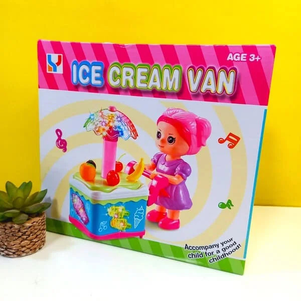 Cute Doll Ice Cream Cart With Music & Lights - Image 2