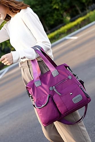 Splitter Handbag for Girls/Women Soft Large Capacity One-shoulder Shopping Bag - Image 5