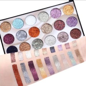 Mocallure Professional 18-Color Glitter Eyeshadow Palette Â– Bold, Shimmering Shades for Every Look