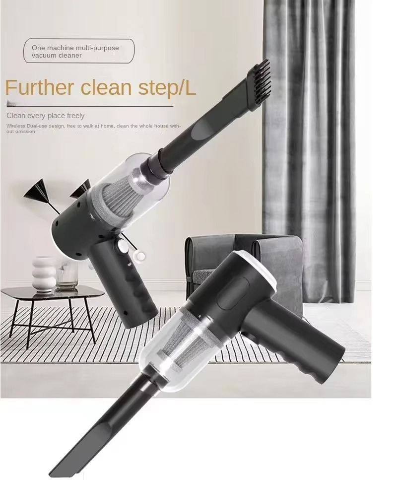 3 in 1 Portable Wireless Vacuum Cleaner – High Power Suction, Air Pump & Duster for Home, Car & Laptop - Image 3