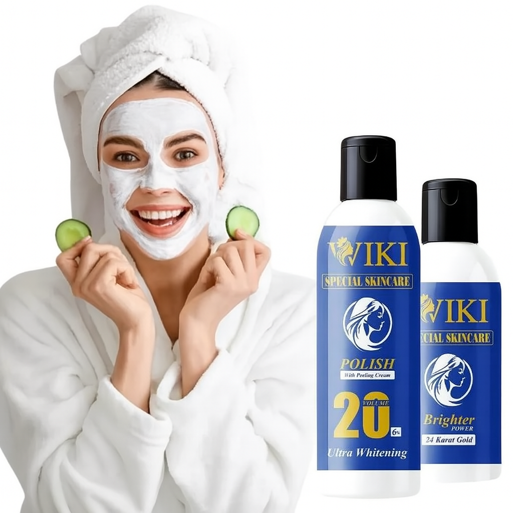 VIKI Special Skincare Brighter & 2 In 1 Polish With Peeling Cream Ultra Whitening - Image 3