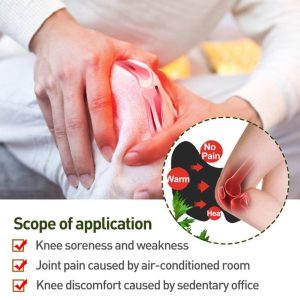 Herbal Knee Pain Relief Patch  Heat Therapy For Joint & Muscle Comfort, Natural Ingredients (Pack Of 10 Pcs)