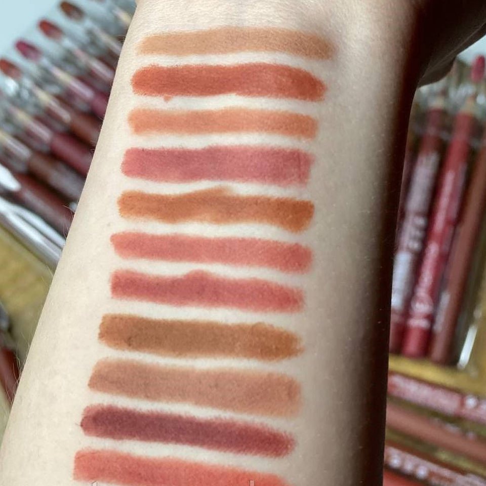 Flormar Waterproof Lip Pencil Set Of 12 Long Lasting, High Quality Lip Liners In Assorted Shades - Image 3