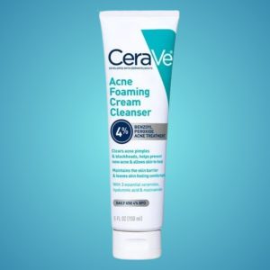 CeraVe Acne Foaming Cream Cleanser Â– 4% Benzoyl Peroxide Treatment 120ml