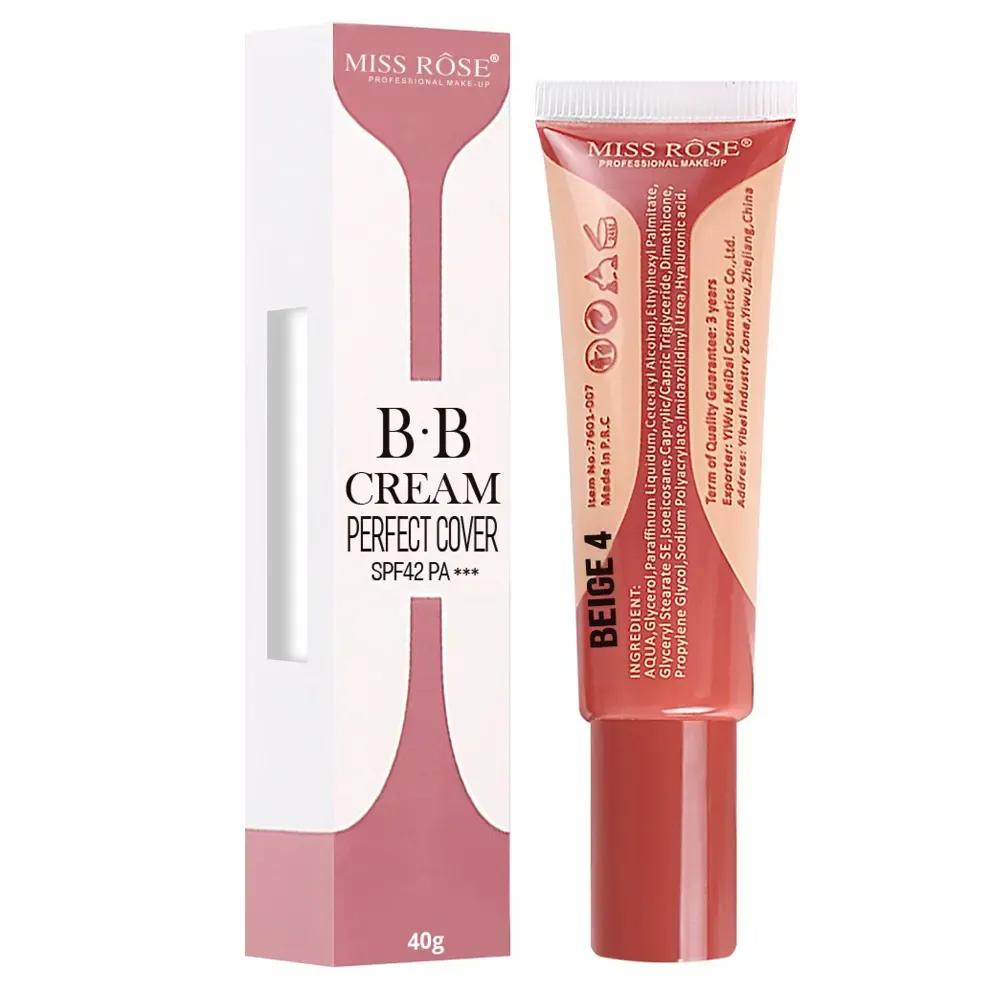 Miss Rose BB Cream Perfect Cover High Coverage, Flawless Finish & Long-Lasting Foundation