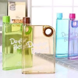 Ultra Slim Notebook Style Water Bottle - 1 Pc (Random Color)