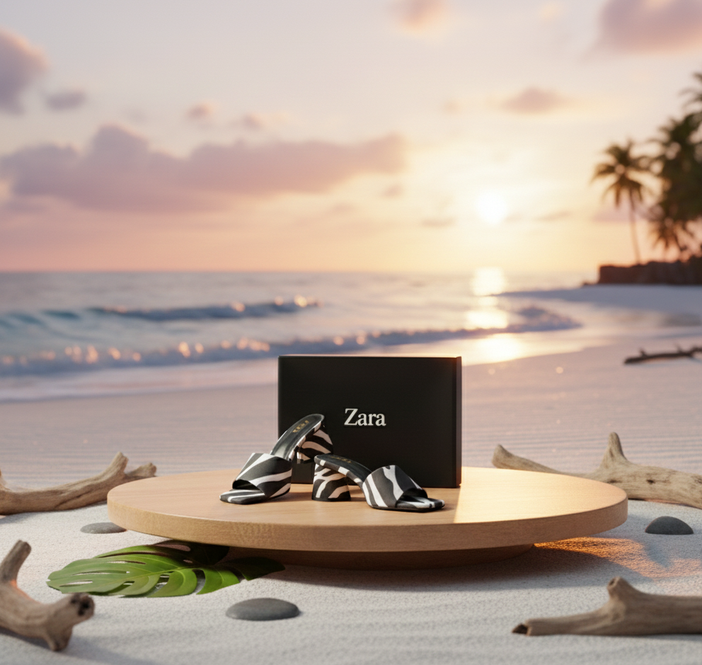 Zebra-Print Block Heel Mules Essential Chic Collection - Image 2