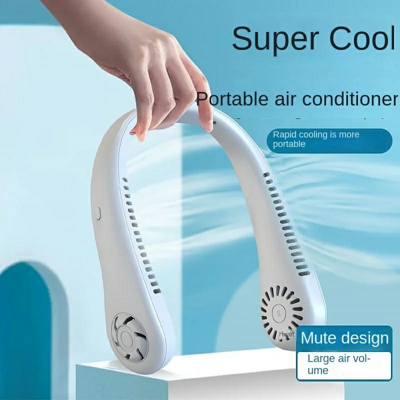 Portable Bladeless Neck Cooler Hands-Free 360° Airflow USB Rechargeable Neck Fan for Indoor & Outdoor Use - Image 2