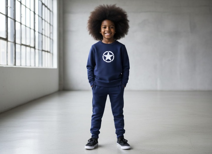 Star Printed Sweatshirt & Pajama Trouser Tracksuit for Kids | FOR BABY AND KIDS - Image 3