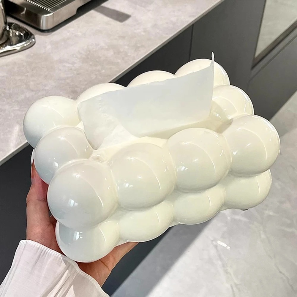 Bubble Shape Tissue Box Holder | Randam Color - Image 3