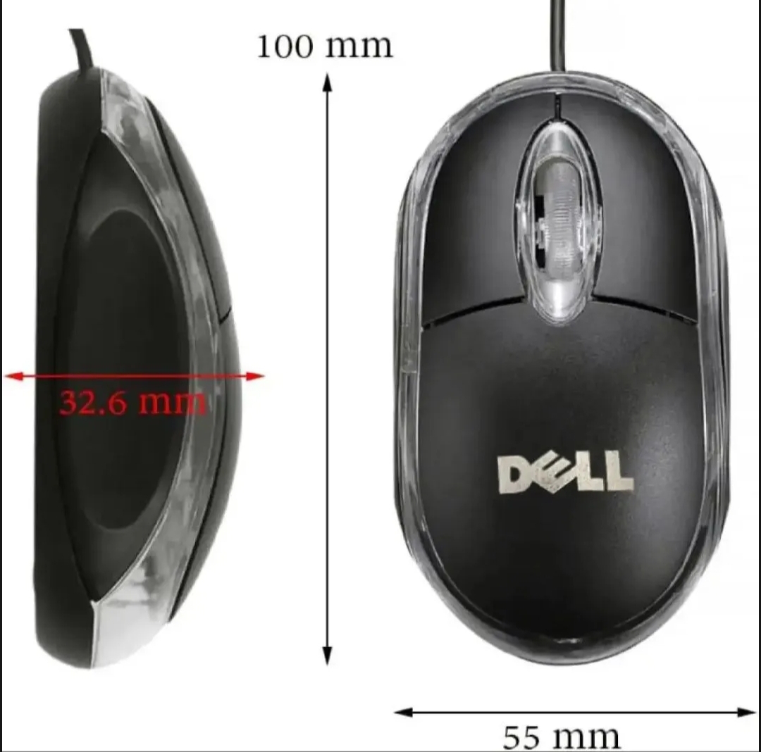 Dell USB Wired Mouse Smooth & Reliable Optical Tracking for Laptops and Desktop PCs - Image 2