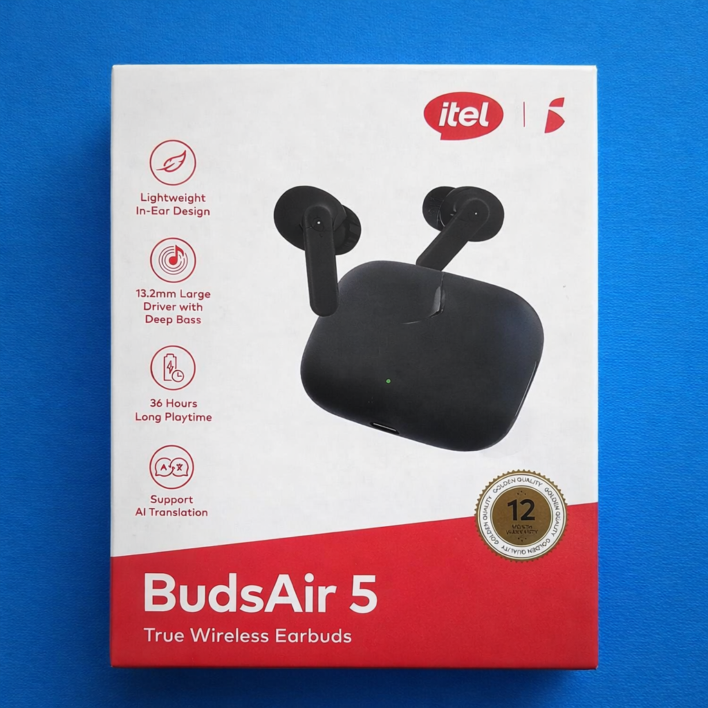 Itel BudsAir 5 True Wireless Earbuds Bluetooth 5.4, 36 Hours Playtime & Deep Bass Audio - Image 3